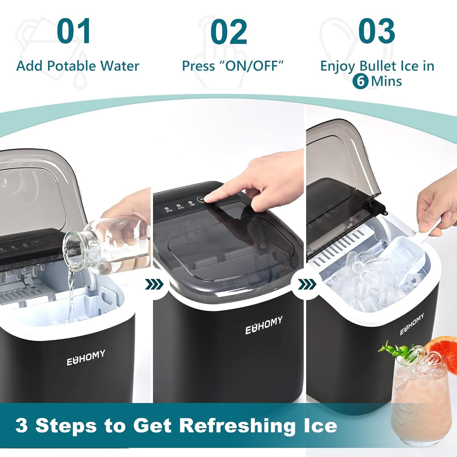 EUHOMY Ice Maker Machine Review