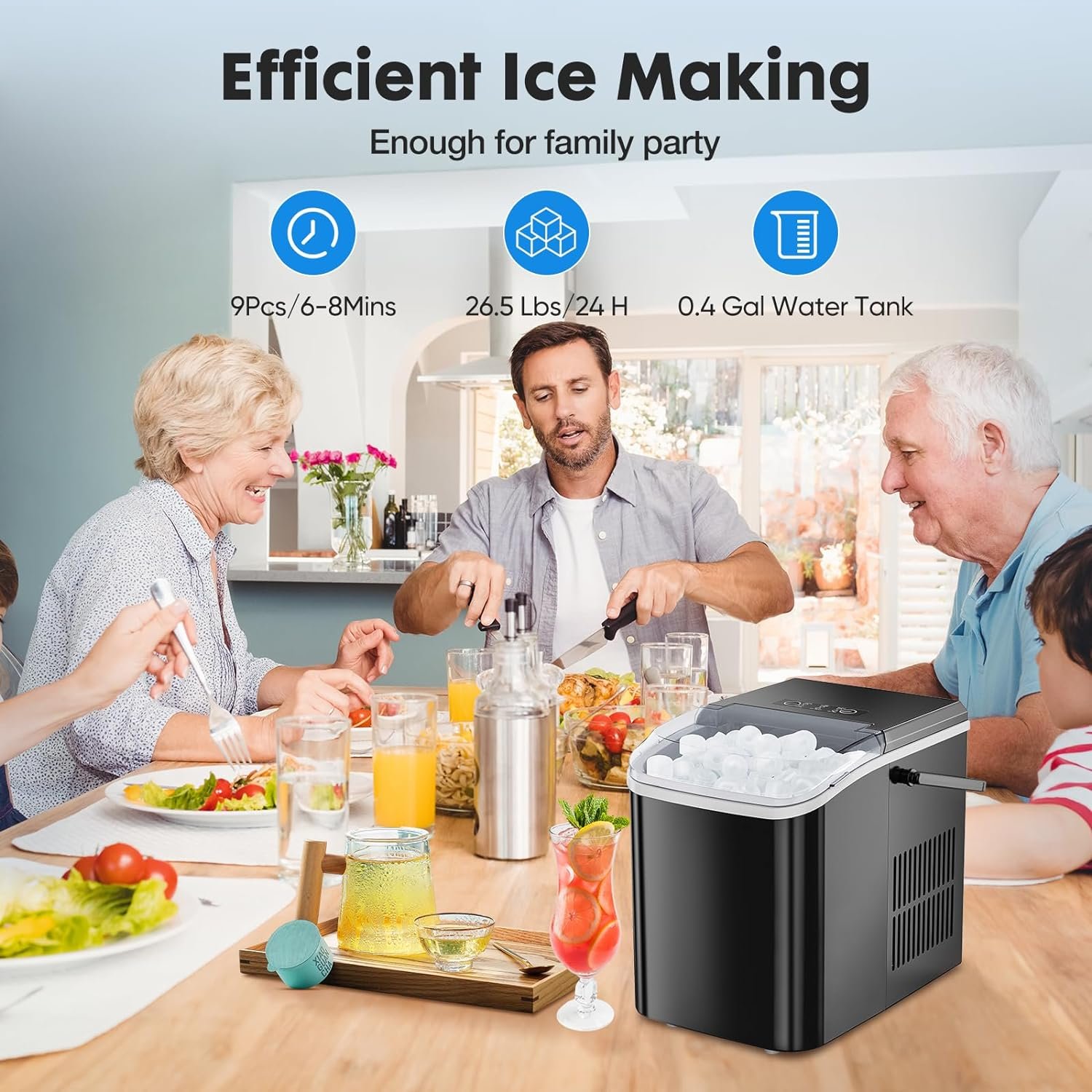 DUMOS Countertop Ice Maker Review