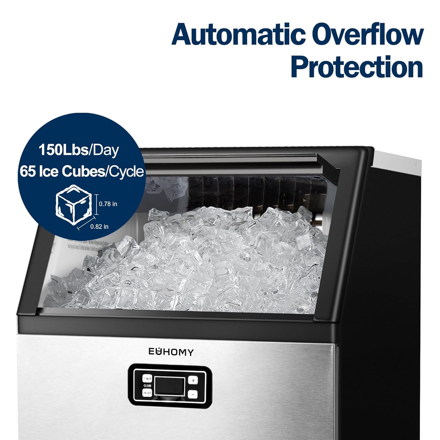 EUHOMY Commercial Ice Maker Machine review